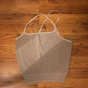 ARMANI EXCHANGE cross back tank top